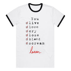 You Live You Learn Ringer Tee