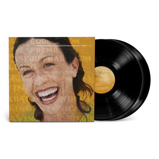 Vinyl record album featuring a smiling woman’s portrait on the cover.