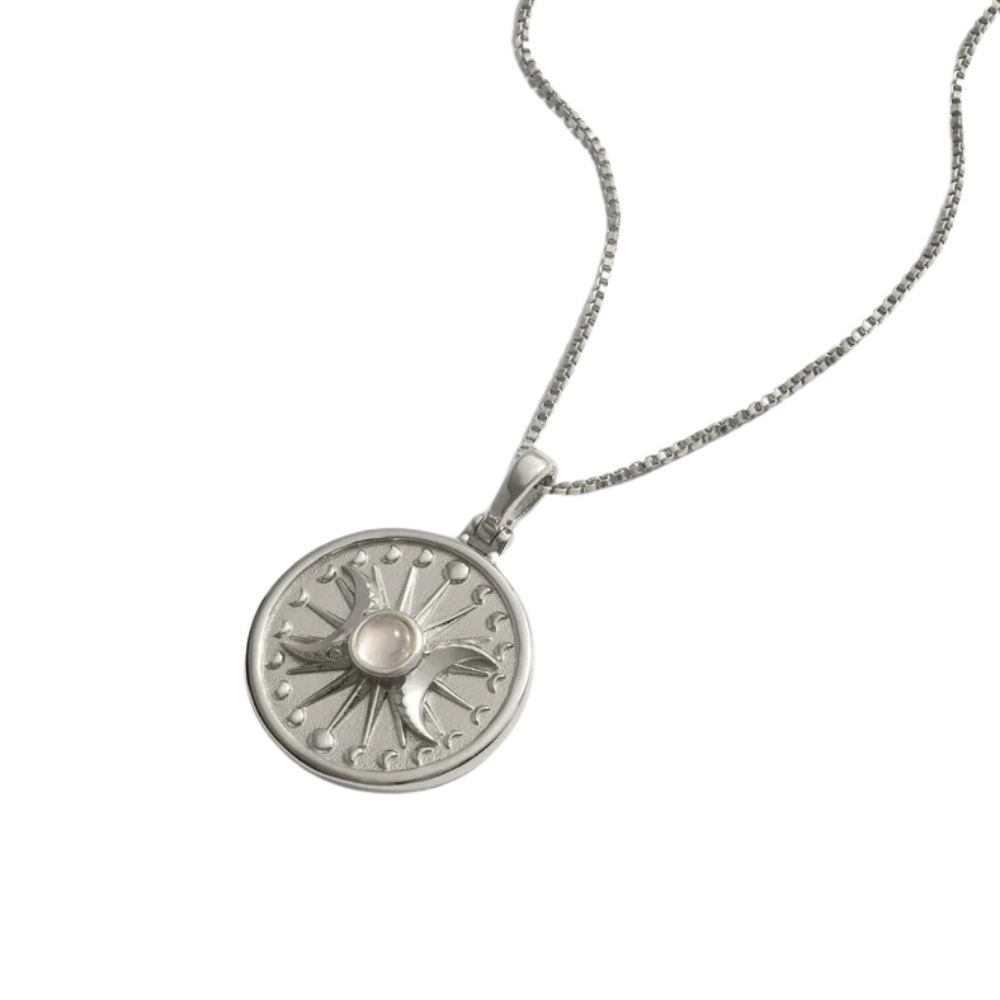 Alanis x Awe Triple Moon Necklace (Silver)