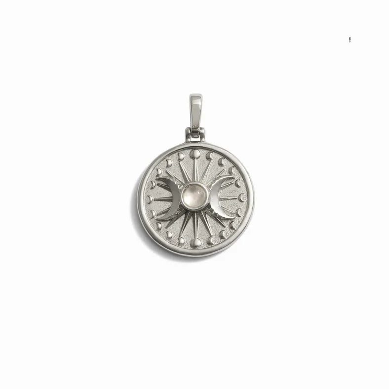 Alanis x Awe Triple Moon Necklace (Silver)