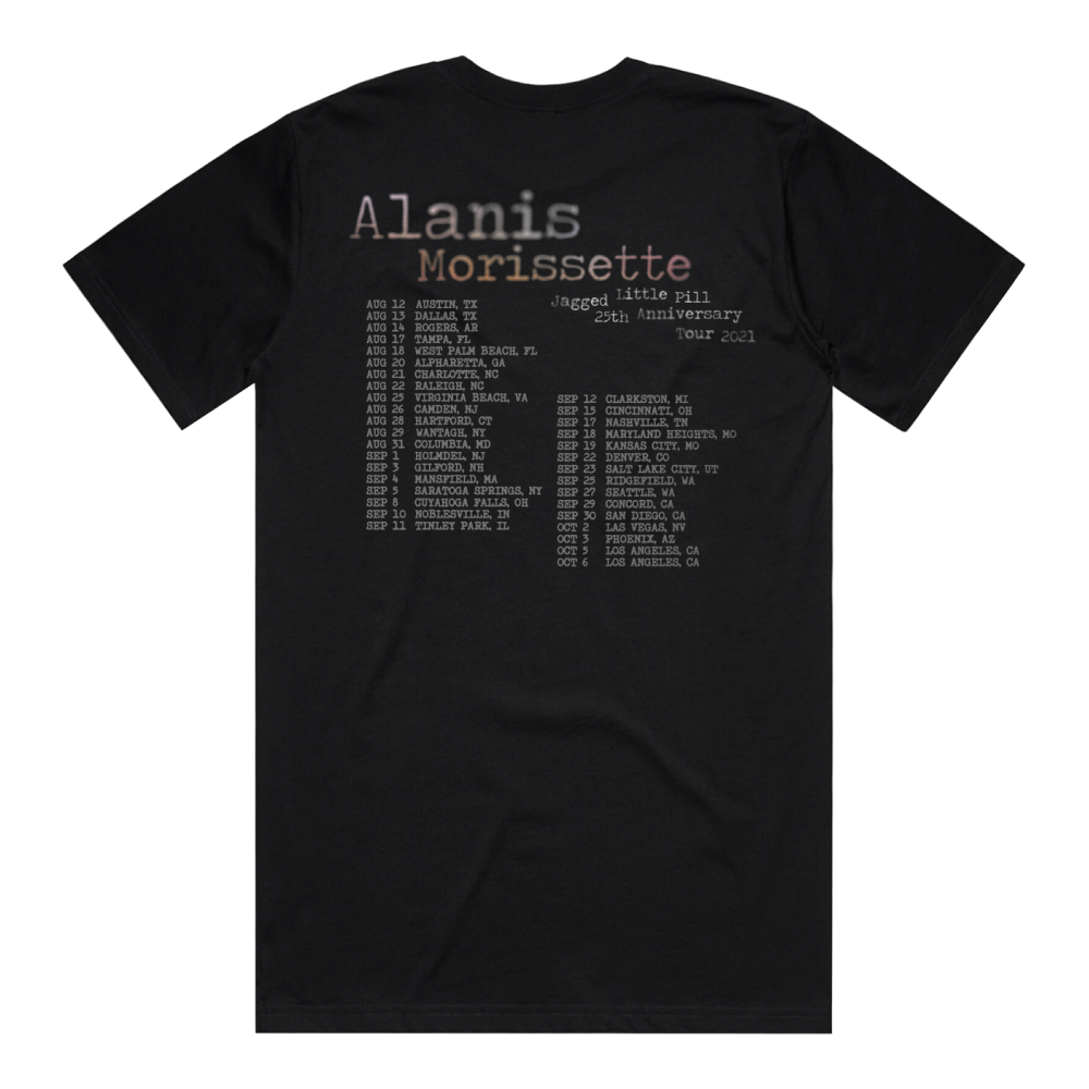 Jagged Little Pill 25th Anniversary Black Tour Tee